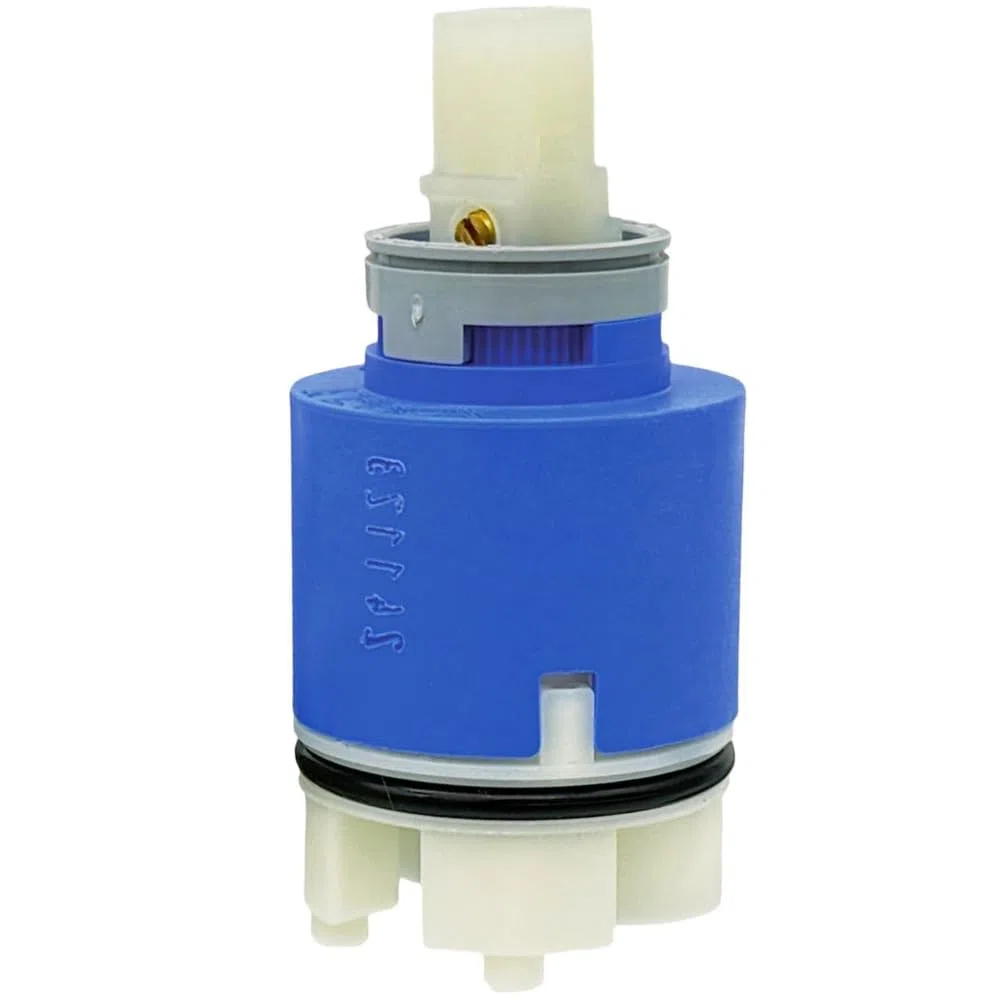 Schläfer 4800135 | Cartuccia Ricambio Miscelatore 35mm con regolazione Cartuccia Kerox in Ceramica Alta con 2 Piedini per Rubinetti Monocomando Lavabo, Bidet, Doccia, Vasca, Lavello del Bagno e Cucina