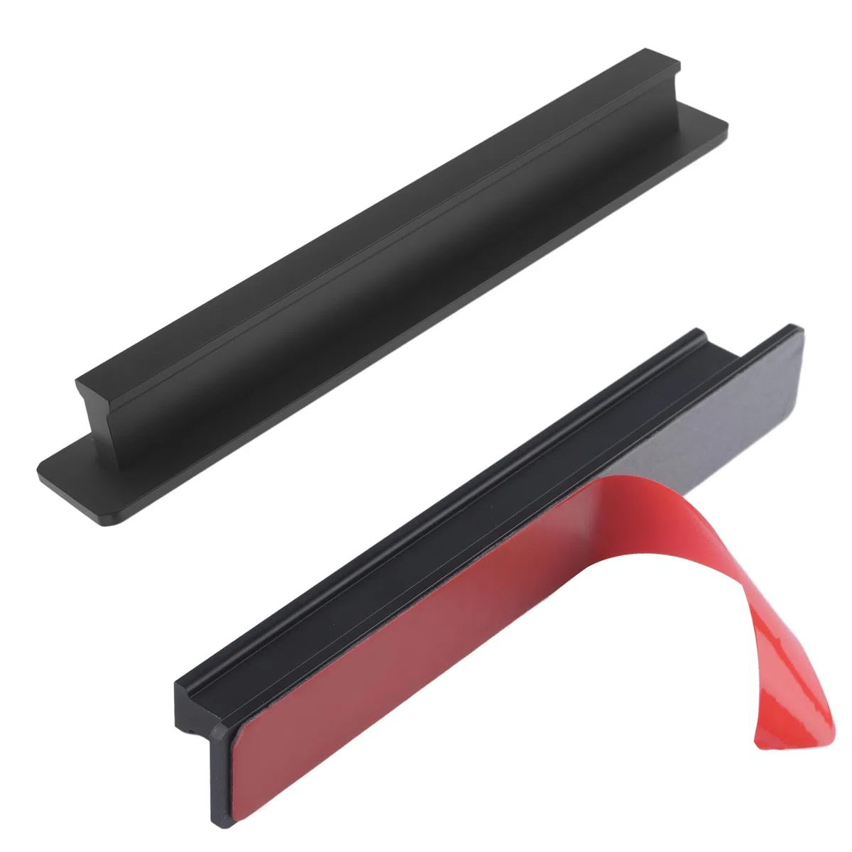 MOROBOR Maniglie adesive adesive, 2 pezzi da 180 mm in lega di alluminio, maniglie per porte scorrevoli per finestre, cassetti, armadietti