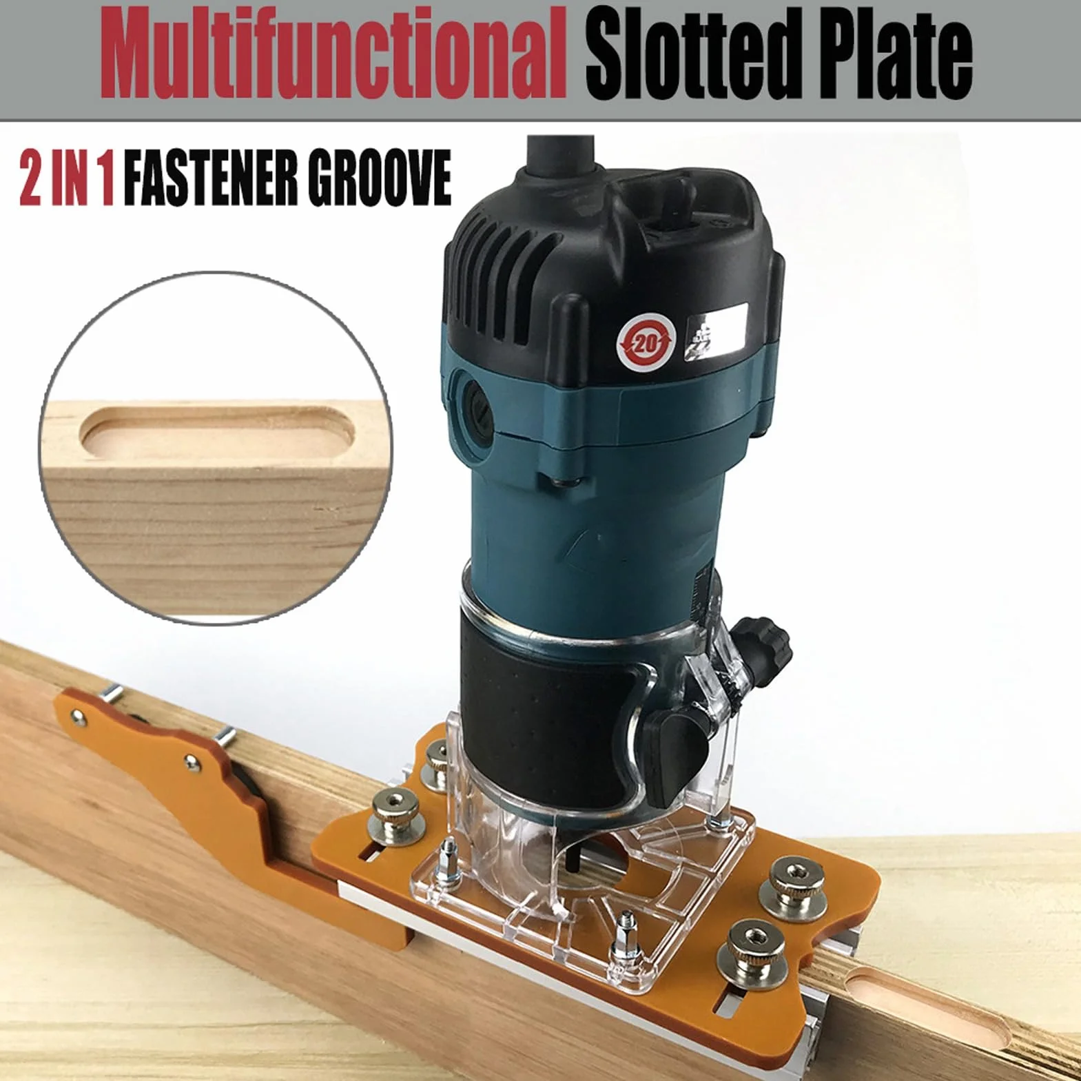 Piastra di Inserimento per Tavolo per Fresatrice per Legno, Piastra di Base per Fresatrice per Legno Piastra per Scanalatura del Router Piastra di Posizionamento per Scanalatura