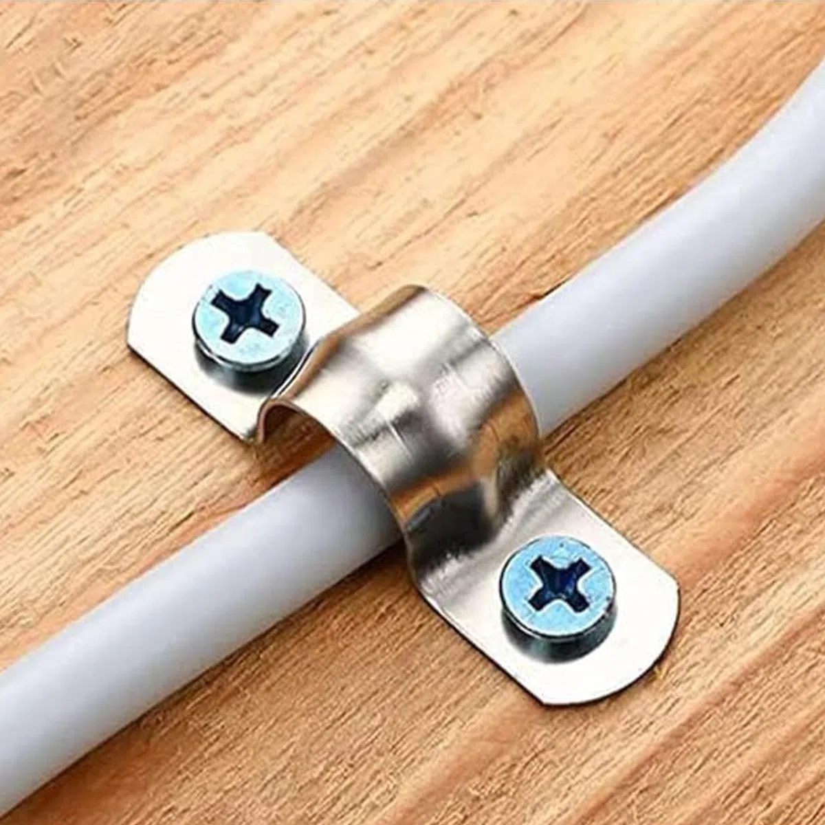 Sarini 10 Supporti per Tubi con Diametro Esterno di 25 mm, Montaggio a Parete, Montaggio a soffitto, Cinghie rigide per Tubi/Tubi Metallici
