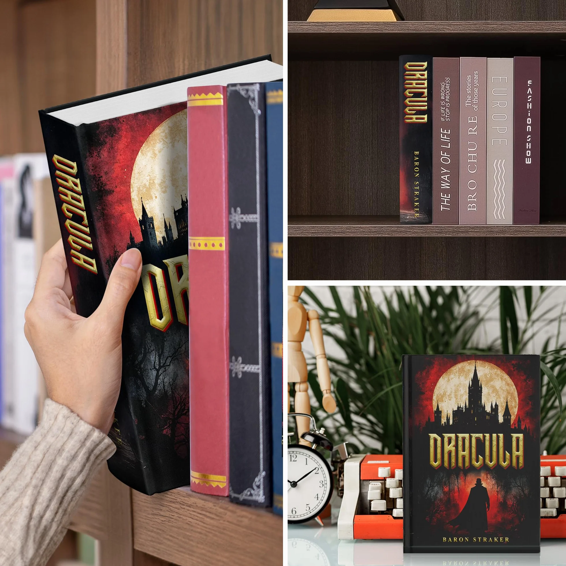Cassaforte Libro con Codice – Libro Cassaforte Camuffato per Soldi, Gioielli e Documenti – Con Custodia Ignifuga Inclusa – Cassaforte Discreta per Casa, Ufficio e Viaggio