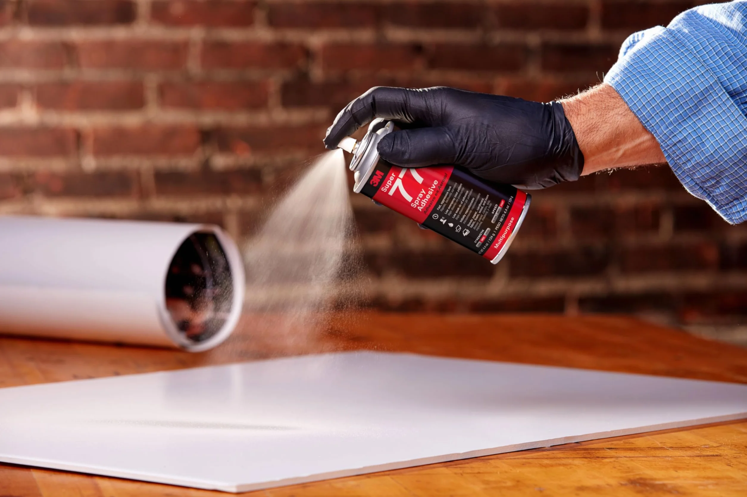 3M Adesivo Spray Super 77 Colla Universale Trasparente ad Asciugatura Rapida, Permanente, 500 ml, 1 Pezzo