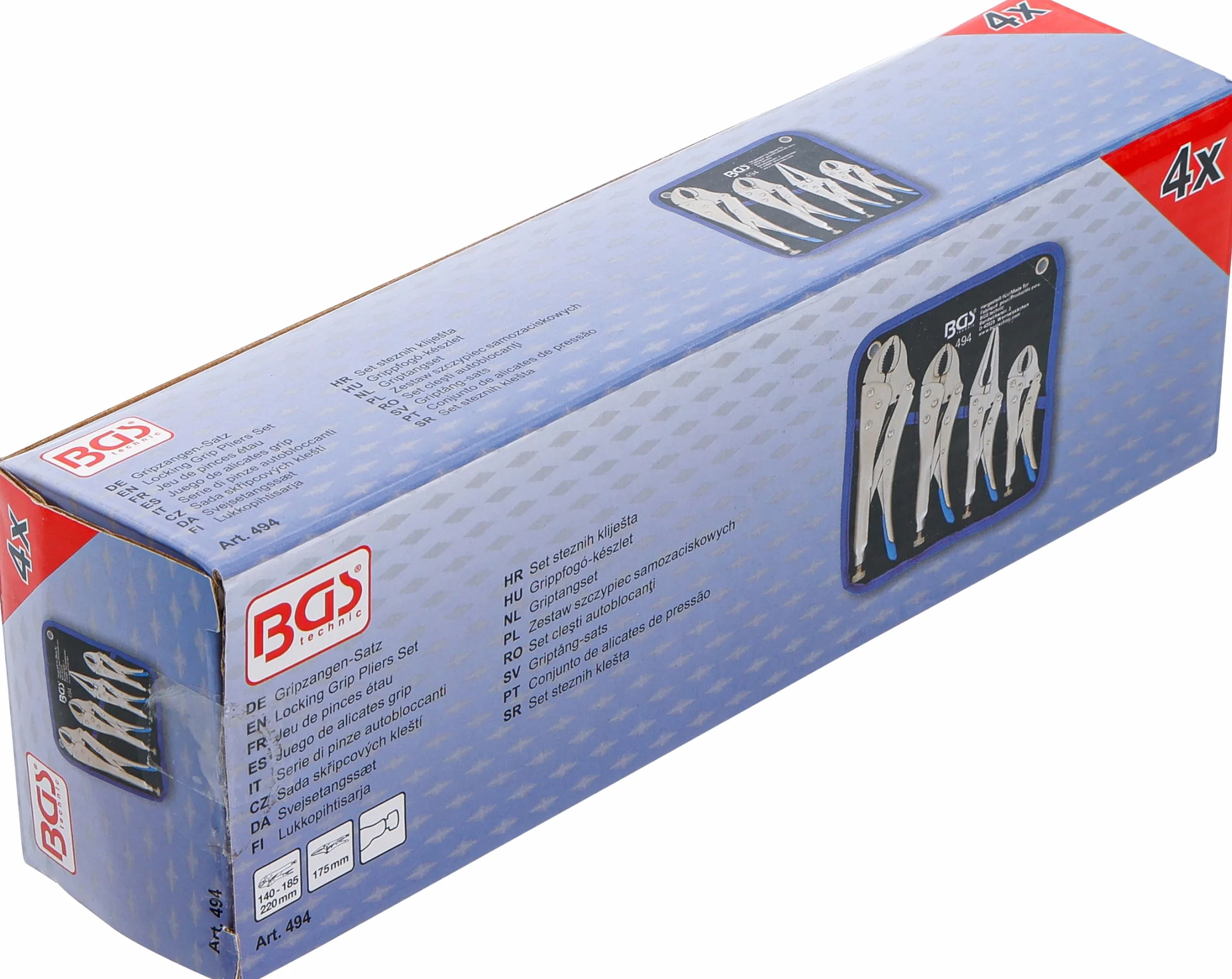 BGS 494 | Serie di pinze autobloccanti | 4 pz.