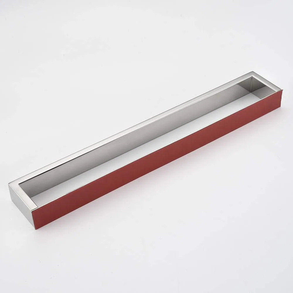 Porta Asciugamani da parete autoadesivo Portasciugamani in acciaio inossidabile Portasciugamaniantiruggine per bagno e cucina (Cromato, 30CM)
