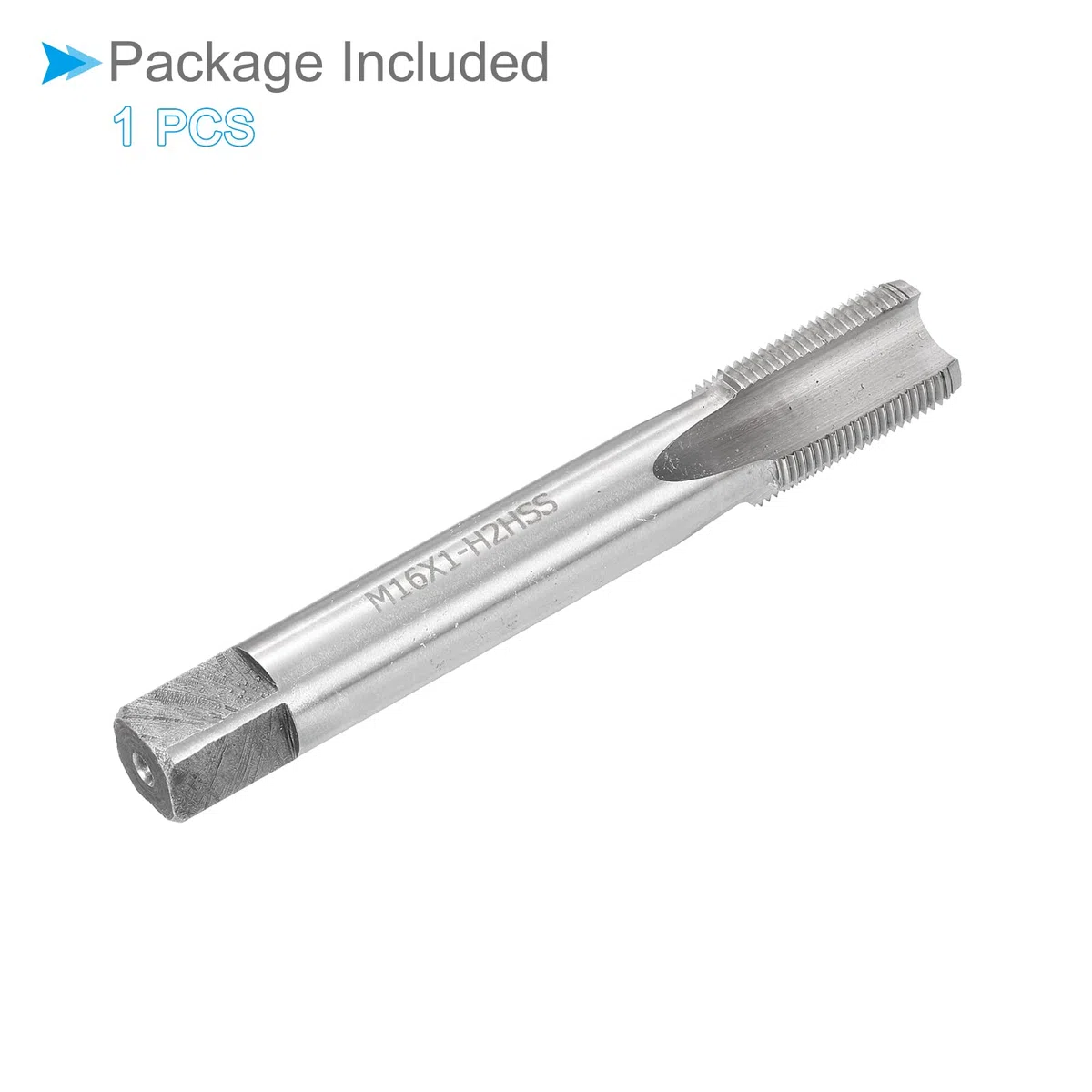 Filettatura Fresatura Maschi, Metrico M16 x 1 Filettatura H2, Alta Velocità Acciaio Macchina 4 Dritto Scanalatura Vite - (per Maschiatura Foratura macchina), 1 pezzo