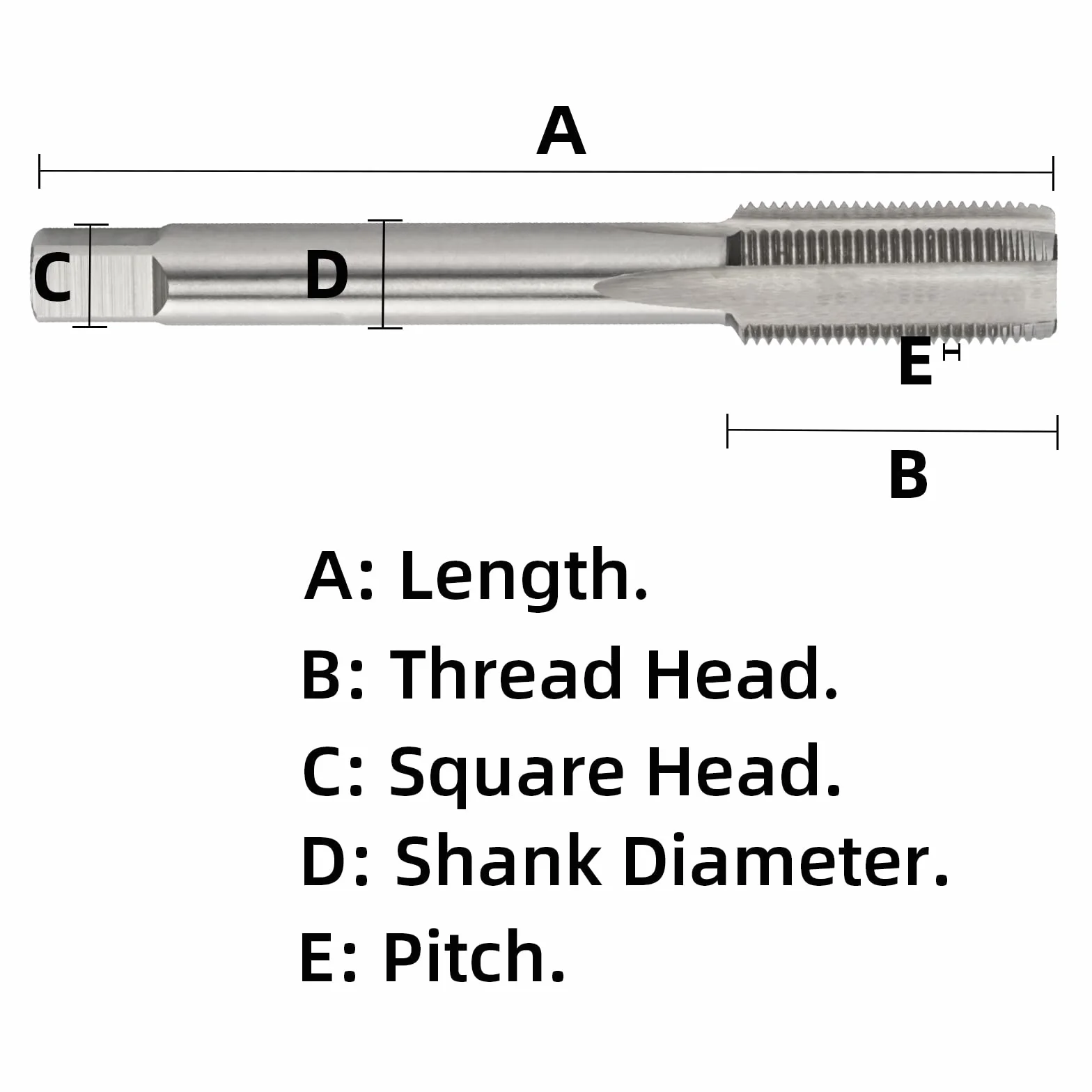 M15 X 1.0 Set di maschi e matrici metrici, M15 x 1,0 mm HSS filettatura della macchina e M15 x 1,0 mm in lega di acciaio per utensili tondo filettatura a mano destra