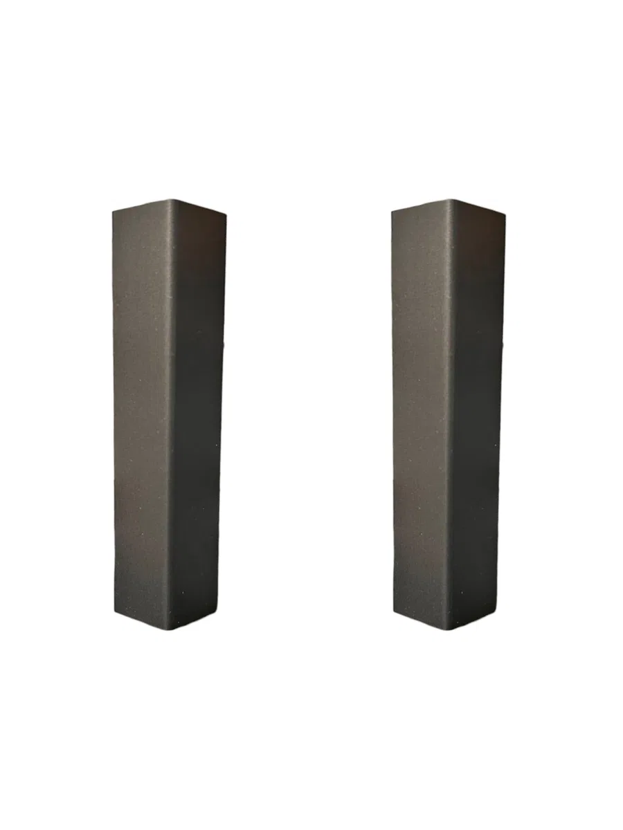 AERREGI SET ZOCCOLO CUCINA 2 +1 COMPLETO DI DUE ANGOLI E UNA GIUNZIONE | ZOCCOLO IN PVC COLORE PIOMBO IN TRE ALTEZZE 100, 120 E 150 mm | ARREDO MODERNO CUCINA (H100 mm)