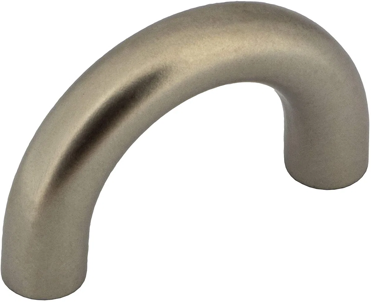 Gedotec LEONIE H10139 - Maniglia ad arco per mobili e cassettiere, 32 mm, per cassetti, cucina, 5 pezzi, colore nichelata opaca