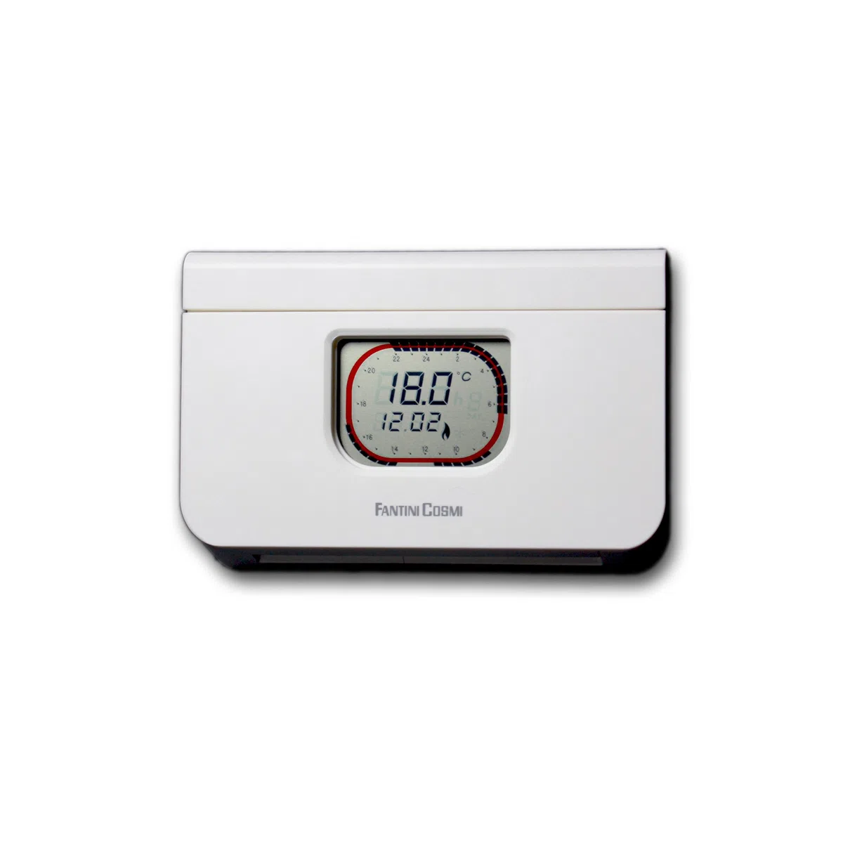 Fantini Cosmi C58 Cronotermostato Giornaliero a Batterie, Bianco