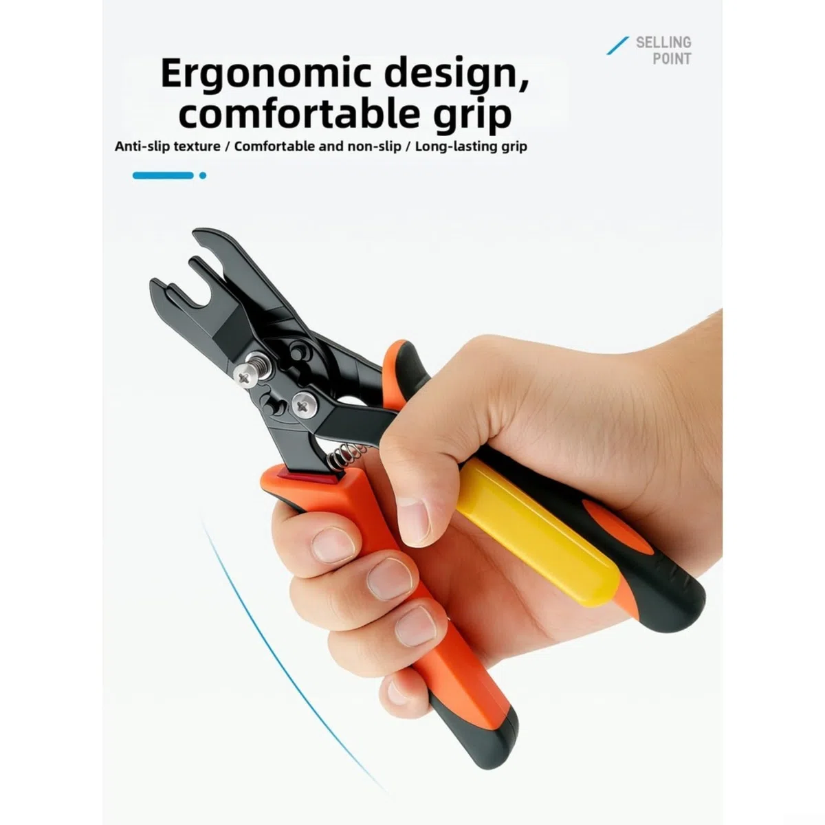 Pinza per tubi dell'aria per raccordi a sgancio rapido da 4-10 mm, strumento di rimozione pneumatica in acciaio al carbonio con impugnatura ergonomica per riparazioni auto