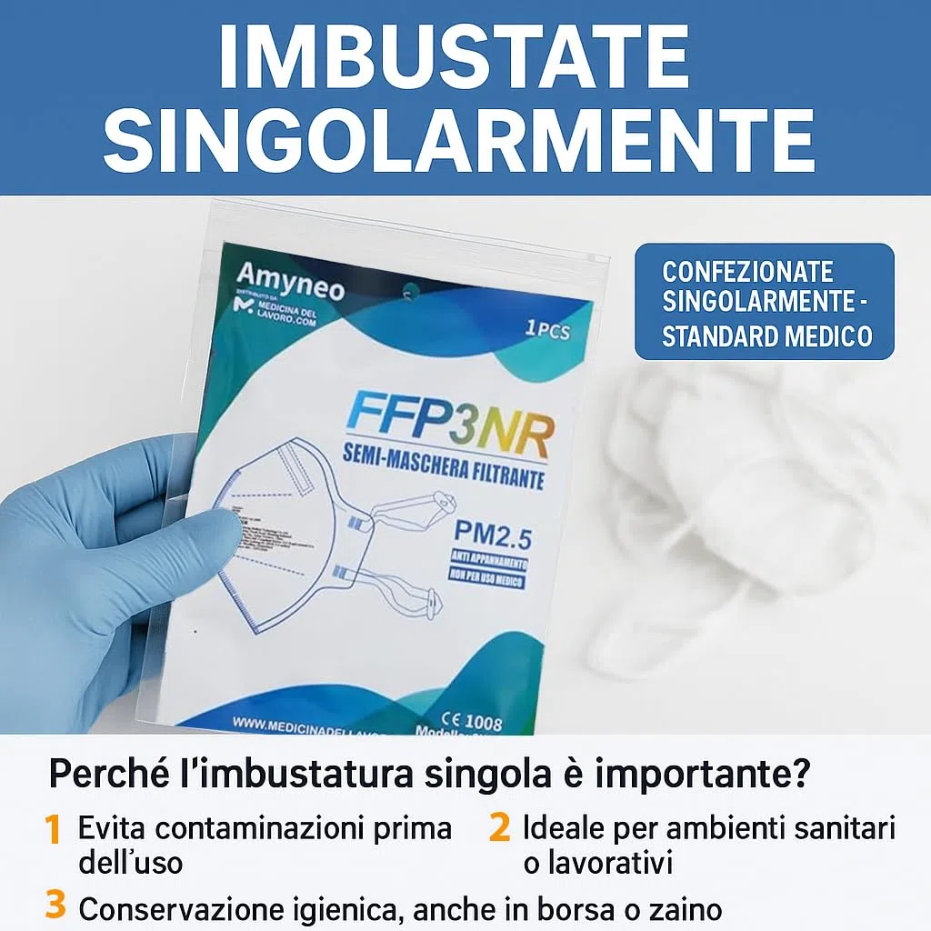 30 Mascherine FFP3 Certificate CE, Mascherina 5 Strati Senza Valvola, Maschera Facciale Protezione da Polvere e Antiparticolato, Protettiva con Alta Efficienza di Filtraggio BFE≥98, 30 Pezzi