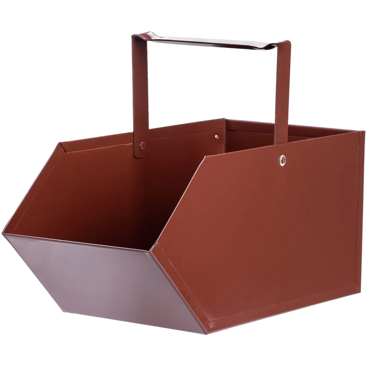 KADAX Contenitore di Cenere Realizzato in Metallo, 32 x 21 cm, Scatola di Cenere con Manico Comodo, Scatola, Ciotola di Cenere, Contenitore a, Scatola a in (Marrone)