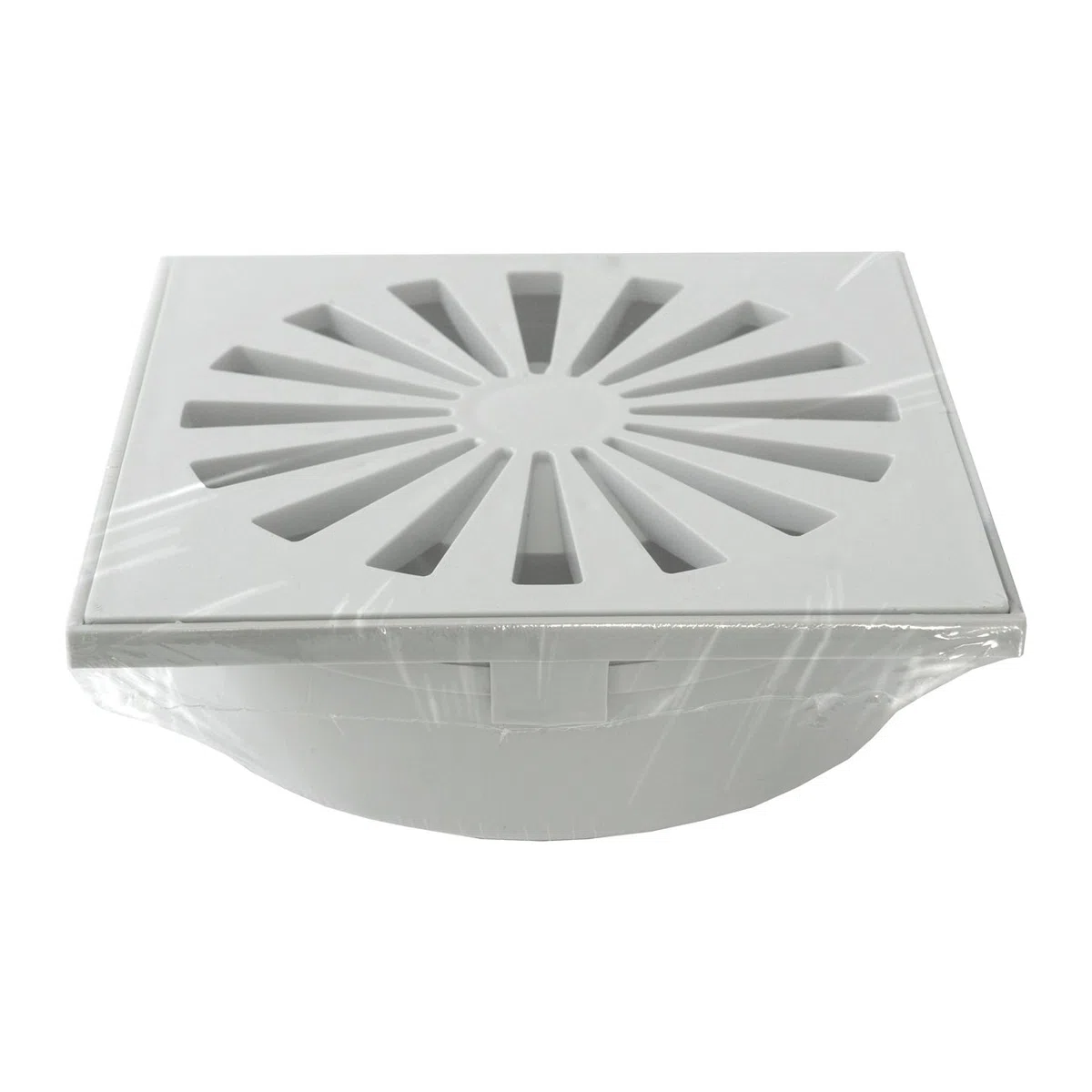 First Plast CHABSV1540G Chiusino Sifonato in ABS, Grigio, 150 x 150 mm