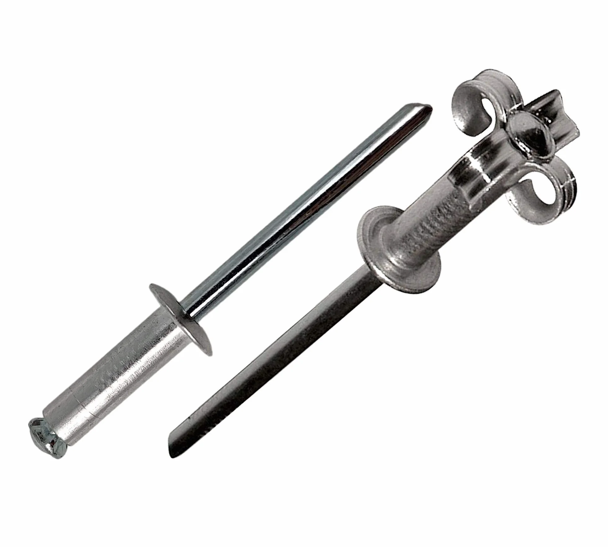 DOJA Industrial | Rivetti Testa a Fiore | 4,8 x 17 mm | 250 Pezzi | Ribattini per Kit Rivettatrice Pneumatica e Manuale | Fissaggio Lamiera Alluminio, Targa (Auto e Moto) e Materiali in Metallo