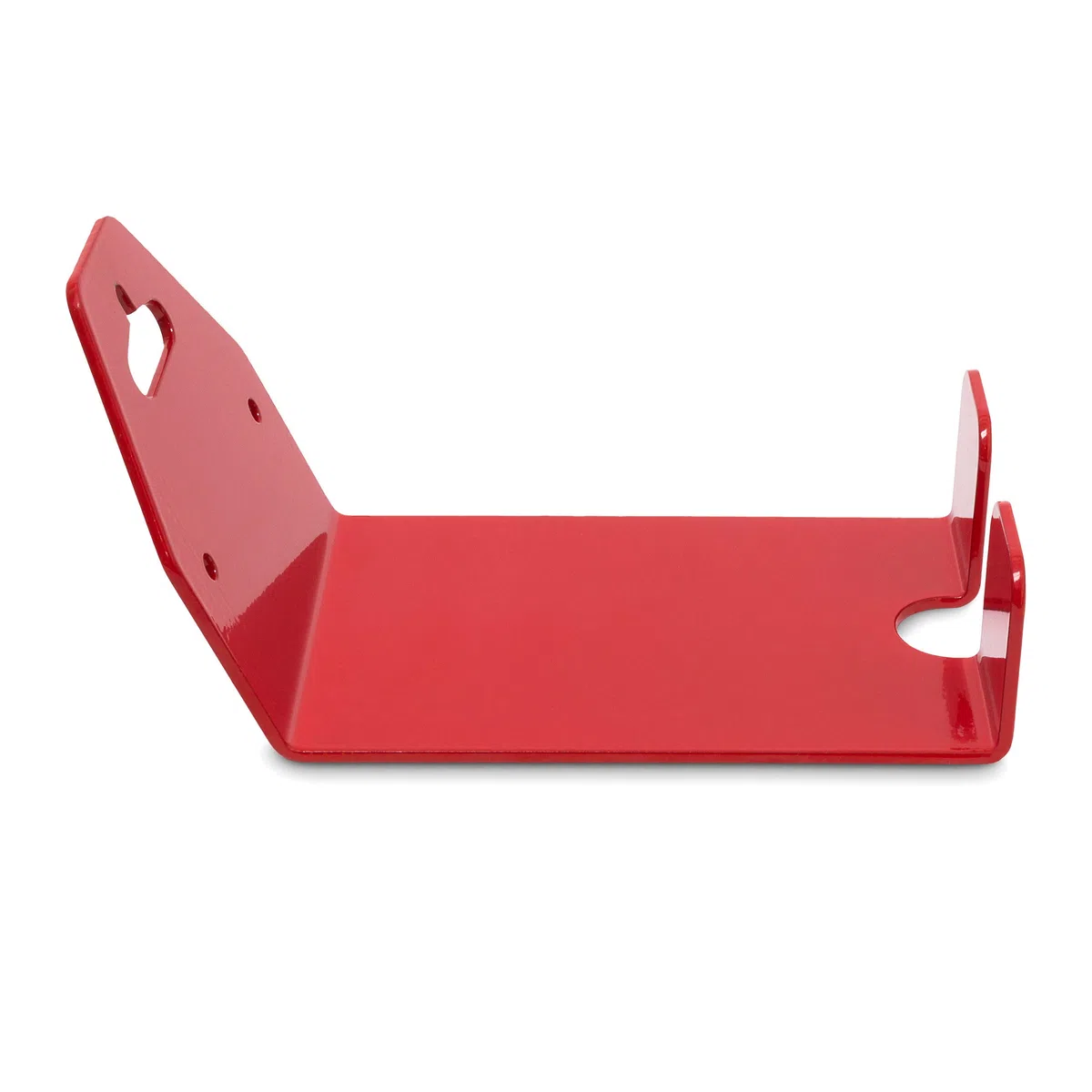 Relaxdays 4X Portabici da Muro, Rastrelliera Bicicletta, a Parete Porta Bici, Gancio per Pedali, L x P: 10 x 14,5 cm, Rosso