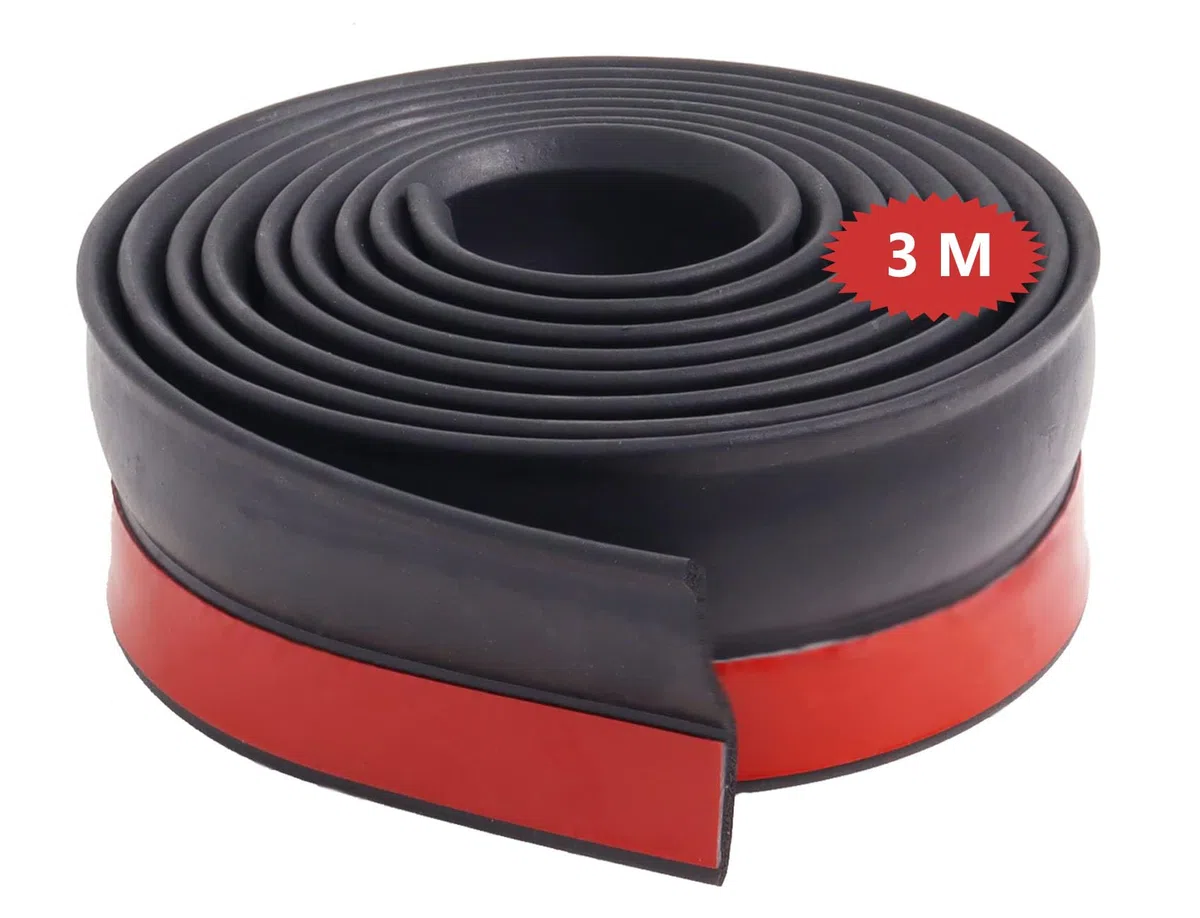 Guarnizione in Gomma per Porta di Garage Parte Superiore e Laterale, Nastro di Tenuta Multiuso per Garage da Poweka (10Pie/3M)
