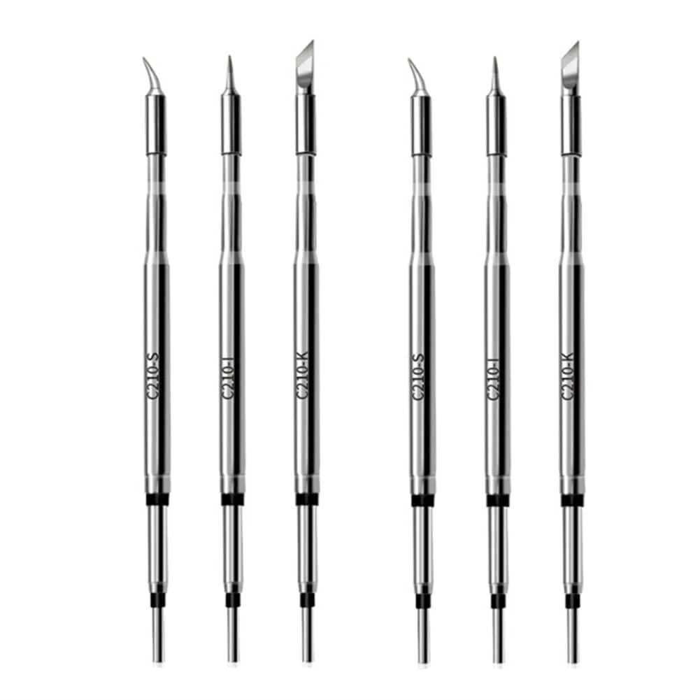 6 punte per saldatore C210 di ricambio per T1 Max, C210-K/I/Is, per saldatore