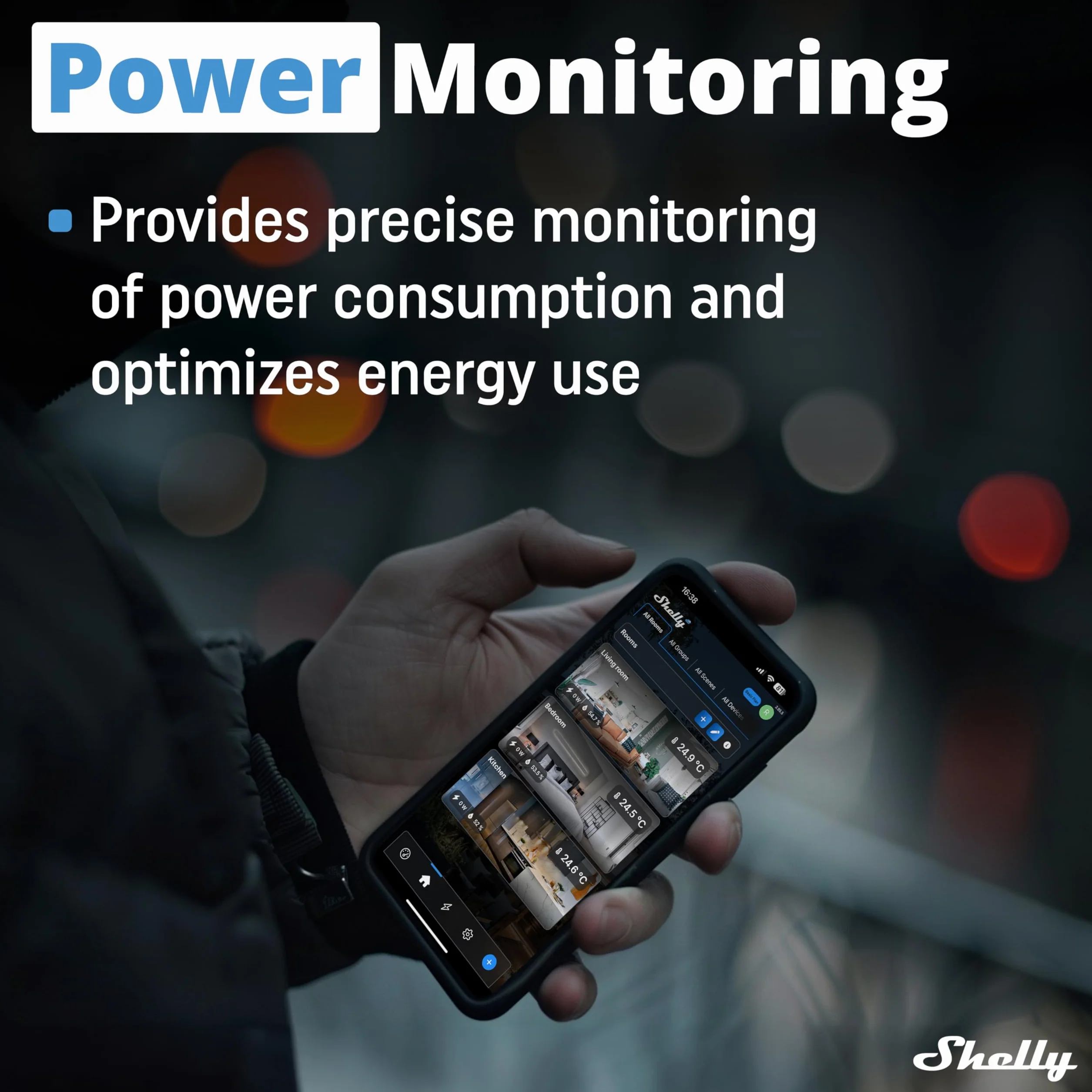 Shelly Dimmer Gen3-0-10V PM, Modulo Dimmer Smart Wi-Fi, Monitora il Consumo di Energia, Controllo Remoto di Luci Dimmerabili, Domotica, Android & iOS, Alexa e Google Home, Nessun Hub Richiesto