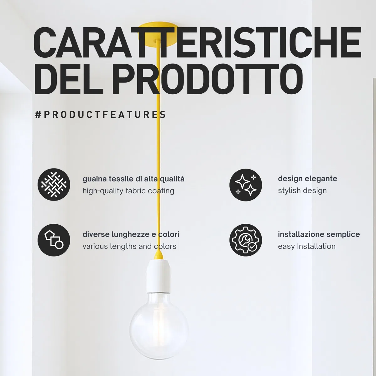 smartect Cavo Elettrico Tessile intrecciato Juta, 5 Metri Filo Elettrico Vintage, Tripolare (3 x 0.75mm²) Cavo Elettrico Rivestito in Tessuto per Fai da Te