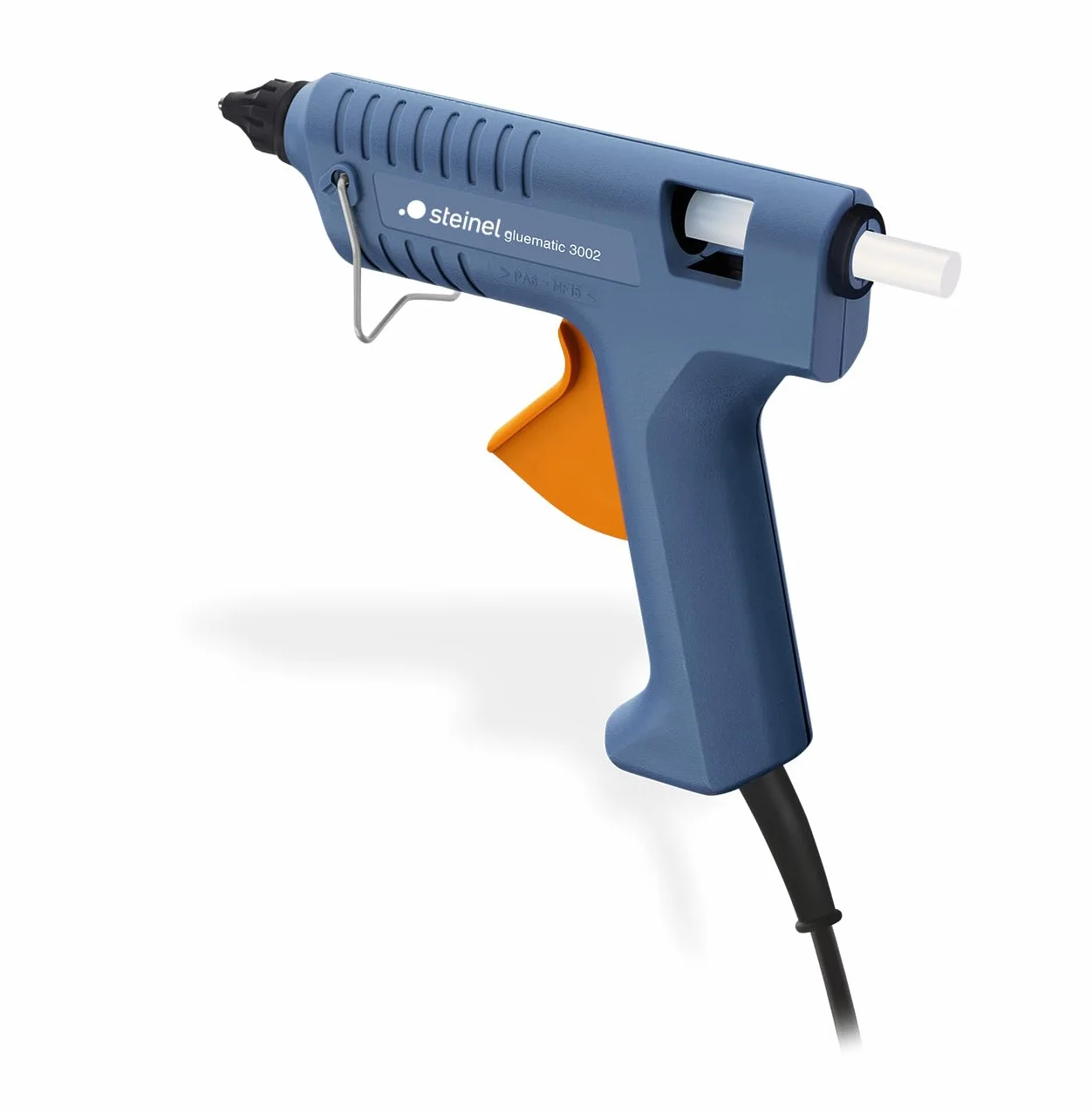 Steinel Pistola per colla a caldo Gluematic 3002 - Glue gun con capacità 16 g/min, inclusi 3 stick di colla da 11 mm, con cavo - Per bricolage e riparazione