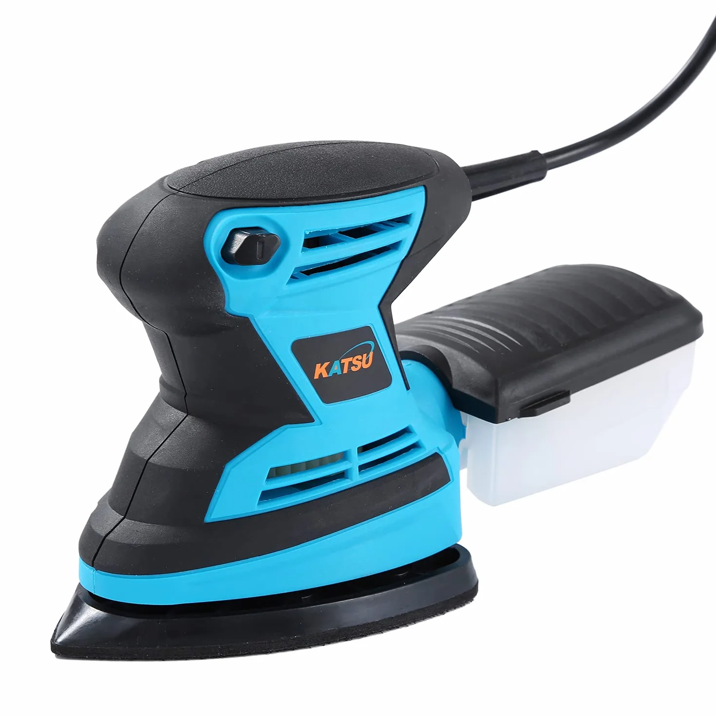 KATSU Levigatrice Detail Elettrica 200W 15500RPM Levigatrice Mouse Multifunzioni con Aspiratore di Polveri e 20 Pezzi Carte Abrasive per Levigare Lucidare 100174