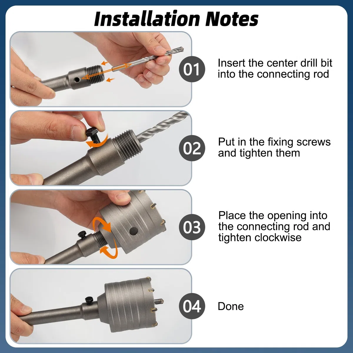 Lytool Fresa Sega a Tazza Carotatrice Muro Cemento con Codolo SDS Plus, Ø68 mm,Punta Centraggio,per Calcestruzzo, Cemento, Mattoni, Pietra, Muro,per Muratura e Calcestruzzo con SDS Plus Adattatore