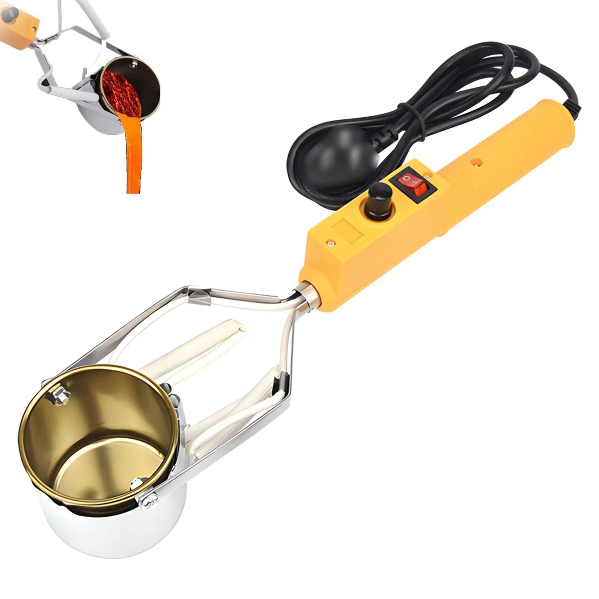 Melting Pot di Piombo Manuale, 150W-300 W Solder Elettrico Stagno In Peltro di Melting Pot, Melting Pot di Melting di Piombo, per Pescare Stampi C(3000g)