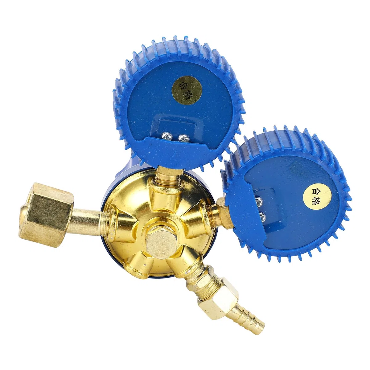 Manometro Antiurto Regolatore di Ossigeno con Interfaccia Cilindro in Acciaio G5/8 Condotti Ad Alta Pressione in Ottone Accessori Riduttori di Pressione