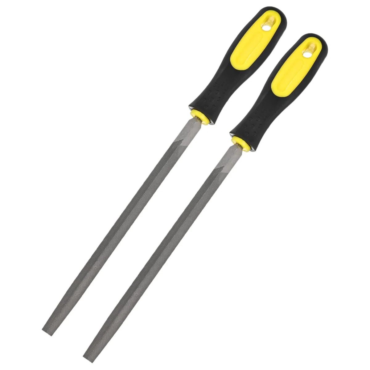M METERXITY 2-Pack Lima A Triangolo In Metallo 8 Pollici, Lima Diamantata In Acciaio Ad Alto In PVC Per Legno/MetalloPiastrelle/Modellismo/Fai Da Te/Affilatura