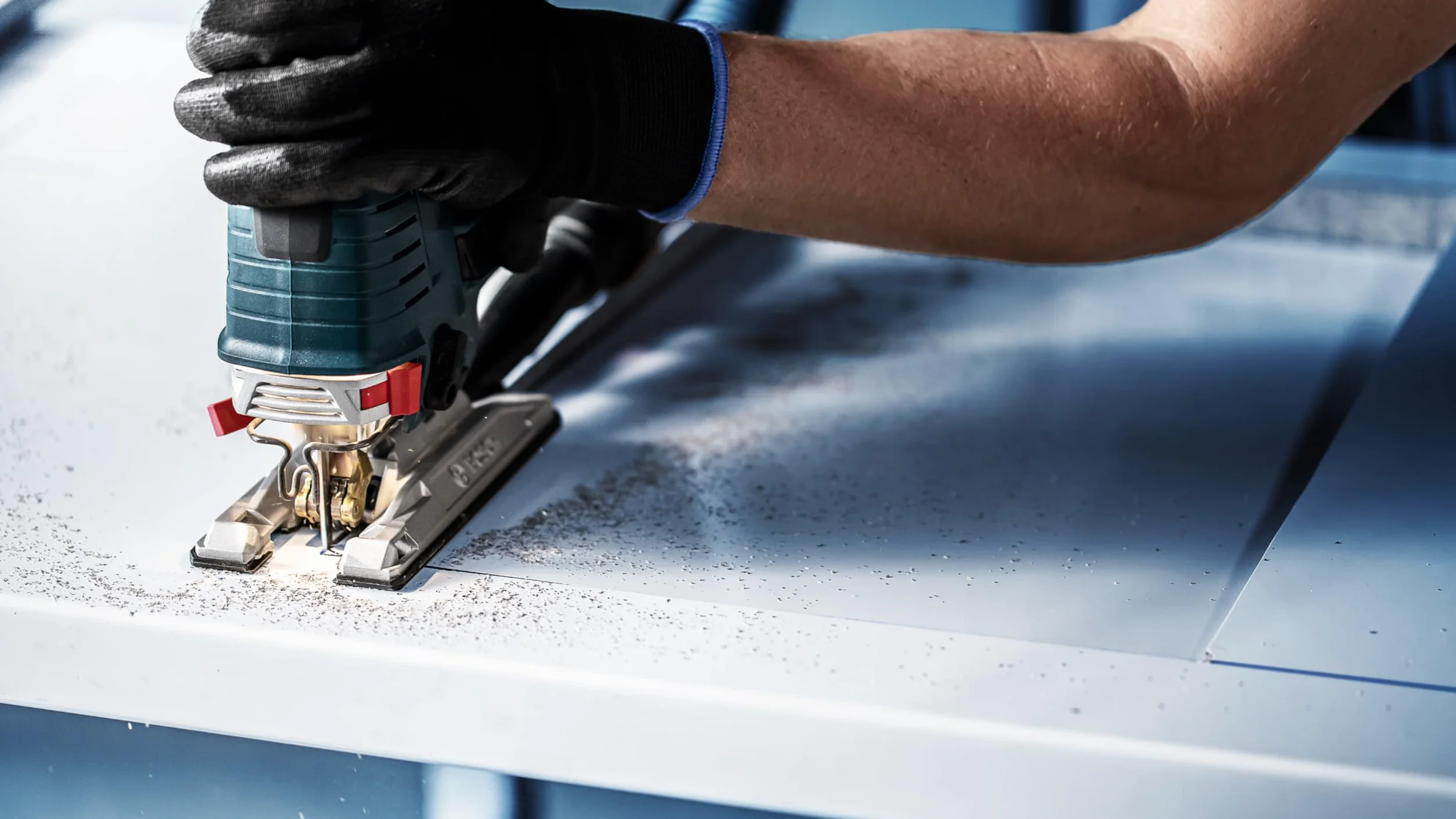 Bosch Professional 5x Lame per seghetto alternativo Expert 'Hardwood 2-side clean' T 308 BFP (per Piano di lavoro da cucina, Pannelli rivestiti in plastica, accessorio Seghetto alternativo)
