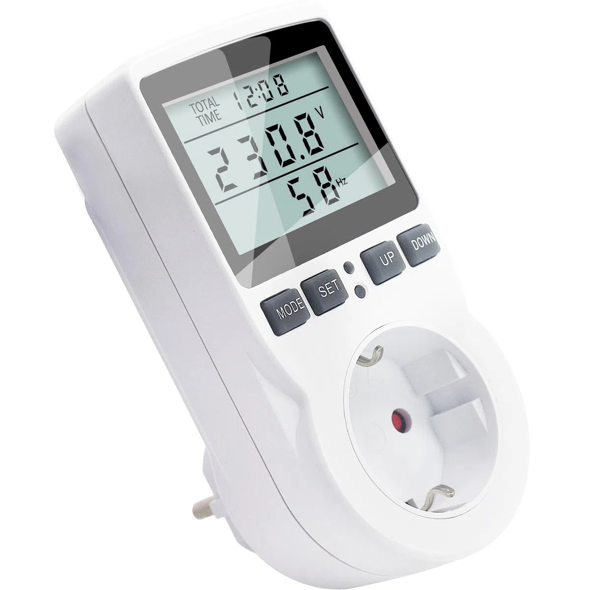 KETOTEK Misuratore Consumo Elettrico, Contatore Energia Elettrica 11 Modalità di Monitoraggio 3680W, Misuratore di Potenza Spina, Wattmetro 16A con Protezione da Sovraccarico