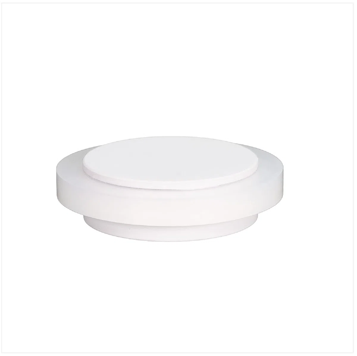 EVI-Herrajes | Fermaporta adesivo | 45 x 14 mm | Gomma siliconica bianca naturale | Acciaio inox | Finitura laccata bianca | Eccellente adesione | 100% funzionale | Mod. I-203/35x12-BBL
