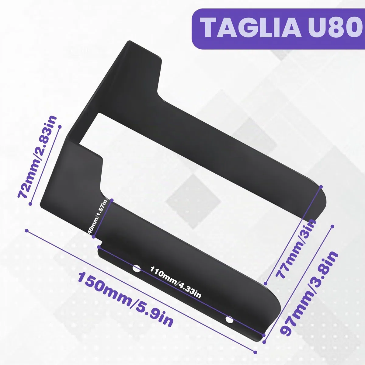 Parapioggia per campanello: parapioggia per videocitofono, durevole e resistente alle intemperie, per campanelli Ring, citofono e serratura a codice per porta d'ingresso (15 x 9,7 x 7,2 cm)