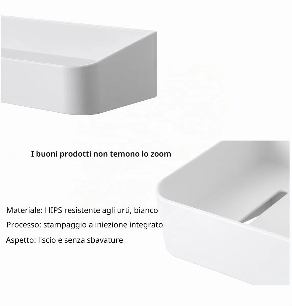 Mensola Doccia Senza Foratura Bianche, Mensole Bagno Adesive, Portaoggetti Doccia con 6 Gancio per Bagno Lavabo Cucina, 2 Pezzi