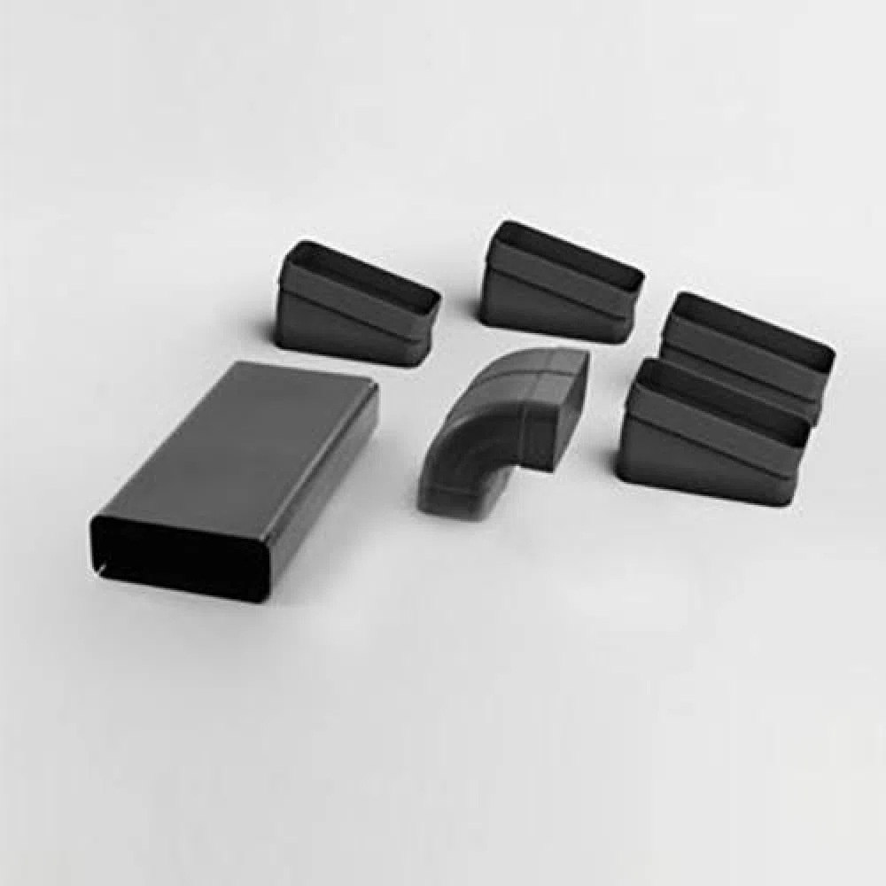 Elica KIT0199839, Kit di installazione dello scarico per modalità di ricircolo (uscita centrale), Black
