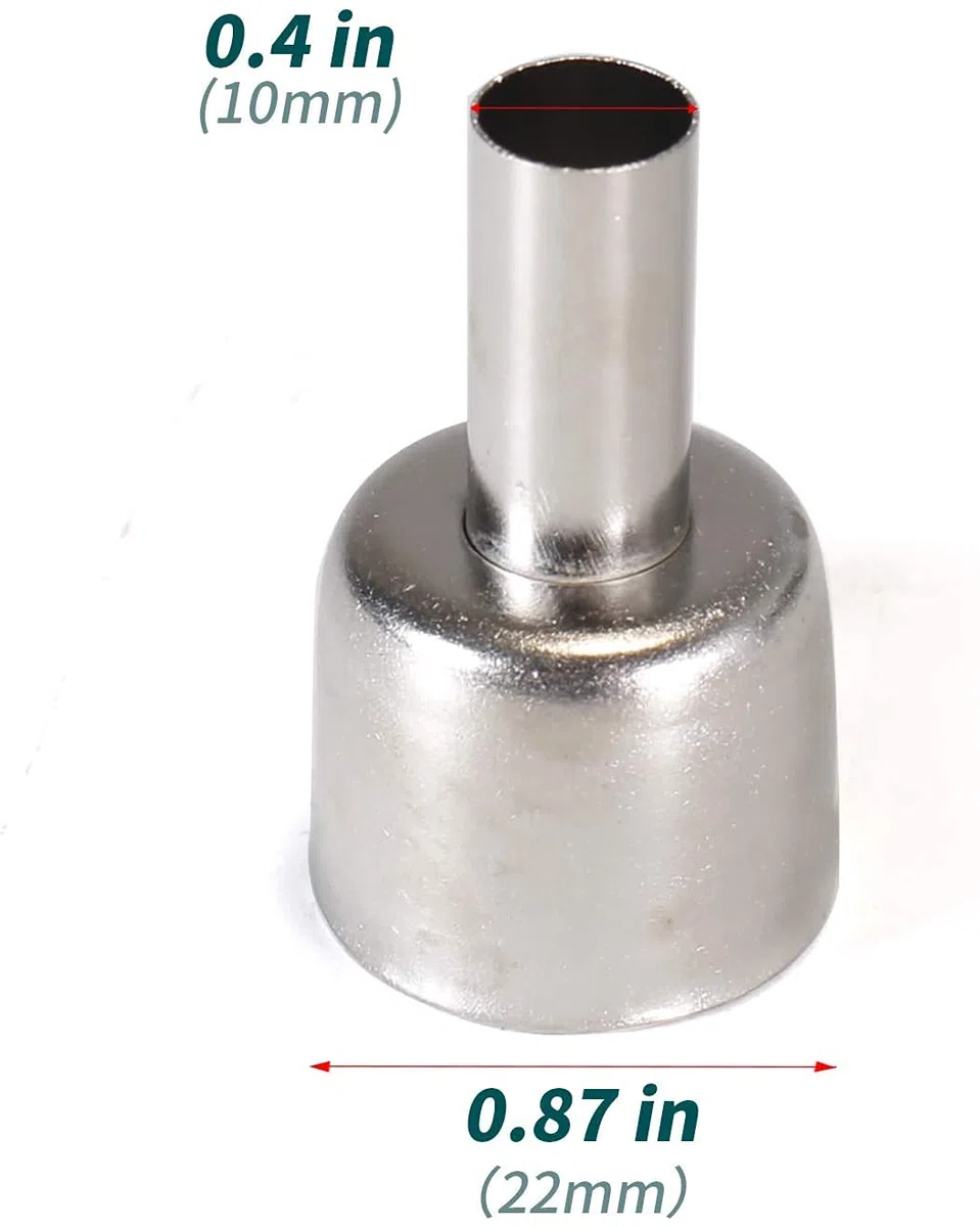 YIHUA # 2300 Ugelli di rilavorazione per pistola termica, confezione da 4 (5 mm, 8 mm, 10 mm, 13 mm* 10 mm) Per tutte le stazioni di rilavorazione TRANNE la serie Yihua 993DM 959D-II