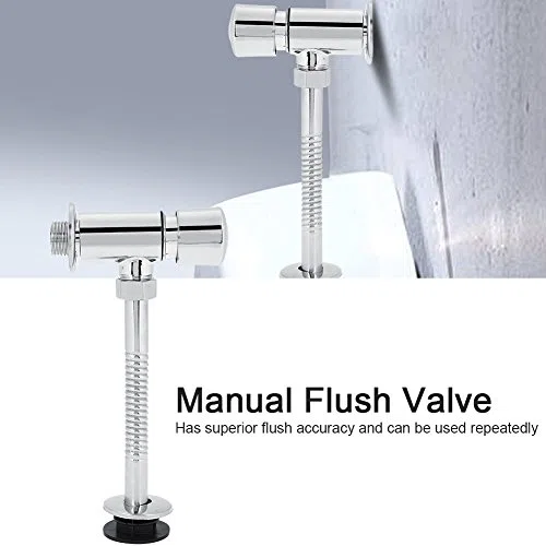 Valvola di Scarico della Toilette, Tempo in Lega di Zinco Tempo di Ritardo Mannuale valvola a Pulsante di Scarico Valvola del Serbatoio dell'Acqua Valvola del Rubinetto del Bagno per la casa