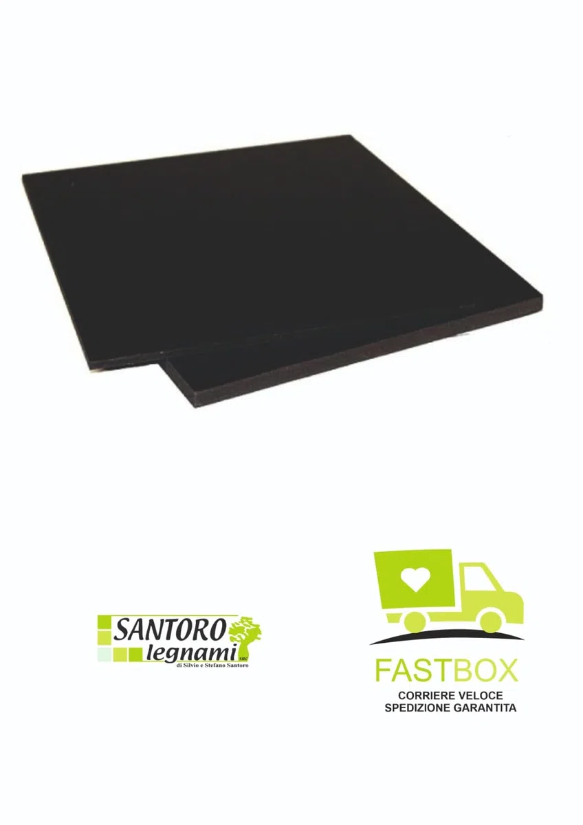 Pannello Lastra Forex pvc nero spessore 3 mm 50x50 cm nero forex nero pvc nero