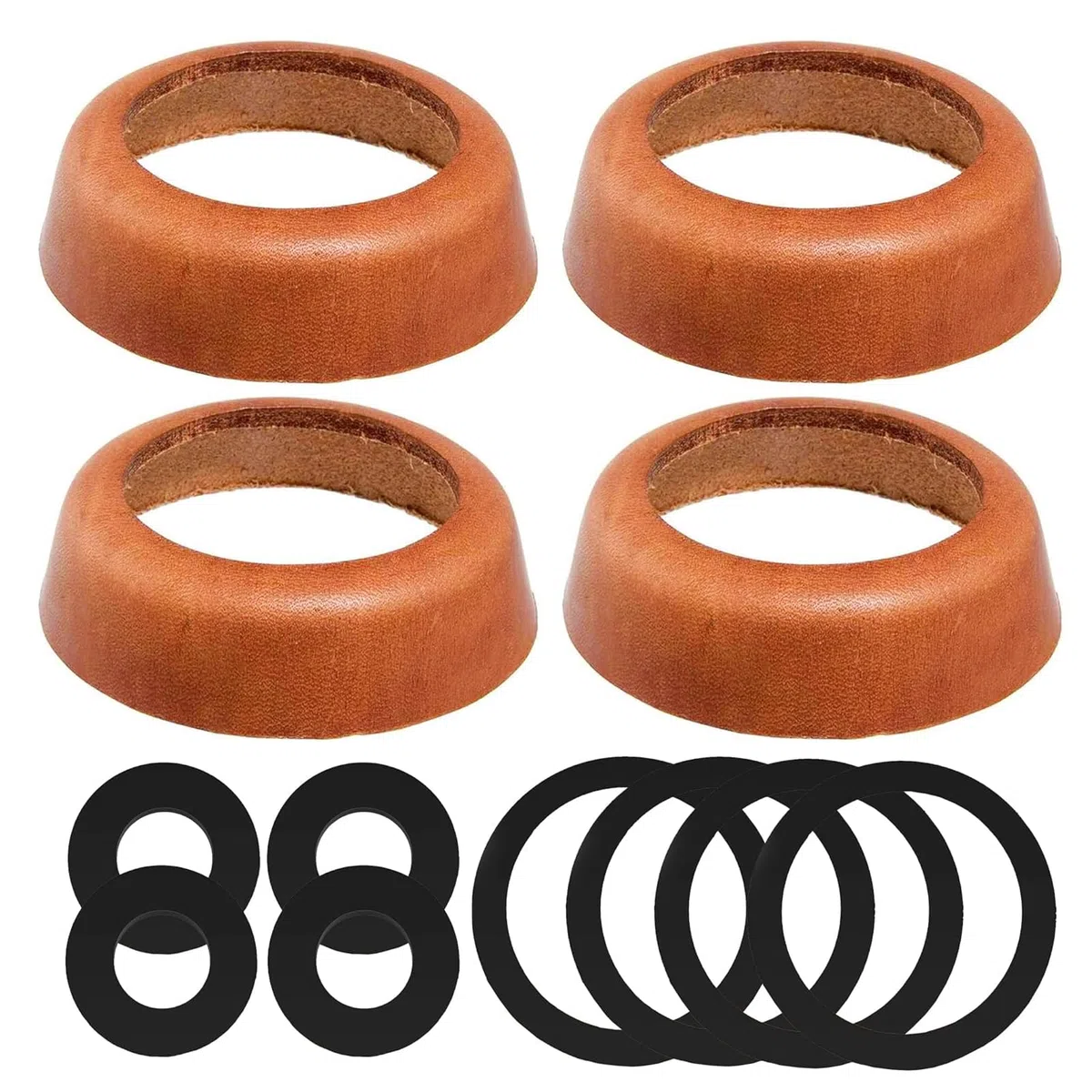 Set di guarnizioni in pelle tipo 75, 4 pezzi, per pompa a mano, pompa da giardino, pompa a mano, manicotto in pelle, ricambio per pompa