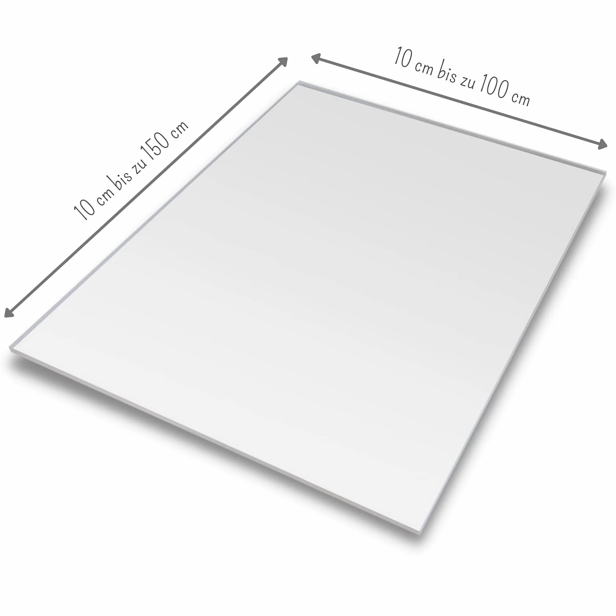 FRAMO Pannello in vetro acrilico, 86 x 36 cm, taglio su misura, spessore 3 mm, resistente al burch, resistente ai raggi UV, vetro acrilico su entrambi i lati con pellicola protettiva