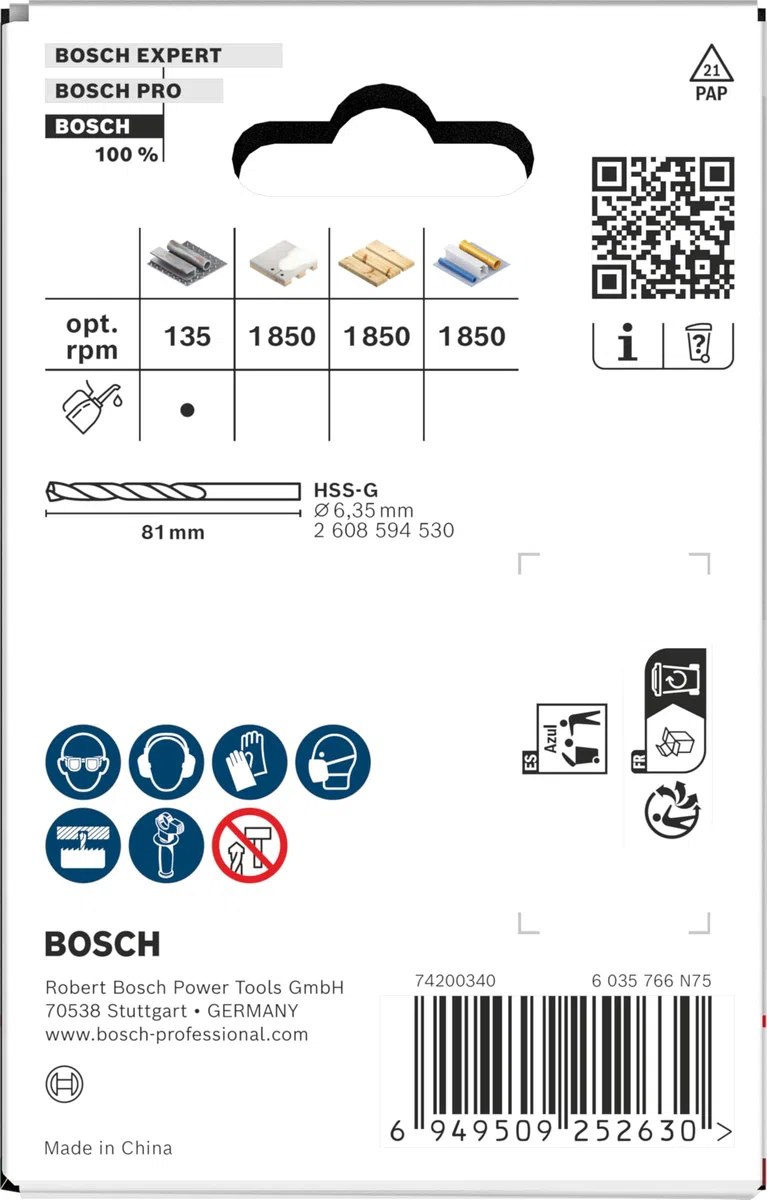 Bosch 1x Sega a tazza Multi Material con mandrino (per Acciaio, Cartongesso, Ø 64 mm, Professional Accessorio Trapanoi)
